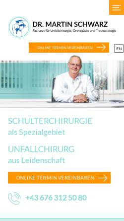 Vorschau der mobilen Webseite www.docmartin.at, Dr. Martin Schwarz