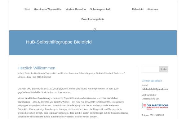 Vorschau von www.hashimoto-selbsthilfe.de, Hashimoto-Thyreoiditis Selbsthilfegruppe Bielefeld