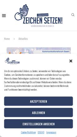Vorschau der mobilen Webseite www.zeichensetzen-online.de, 