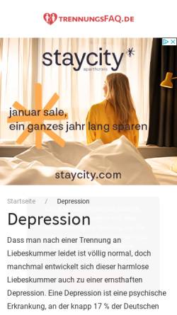 Vorschau der mobilen Webseite www.depression-bochum.de, Depression-Bochum.de