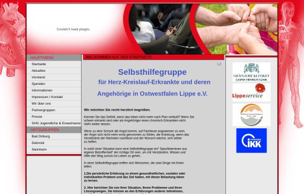 Vorschau von www.shg-herz-kreislauf-owl.de, Selbsthilfegruppe für Herz- Kreislauf- Erkrankte und deren Angehörige in OWL e.V.