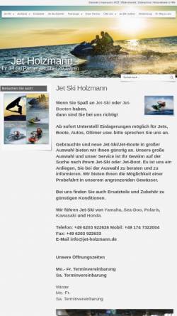 Vorschau der mobilen Webseite www.jet-holzmann.de, Jet Holzmann