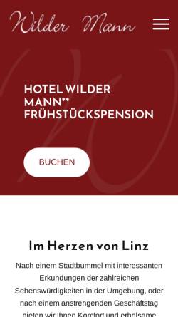 Vorschau der mobilen Webseite www.wildermann.cc, Hotel Wilder-Mann