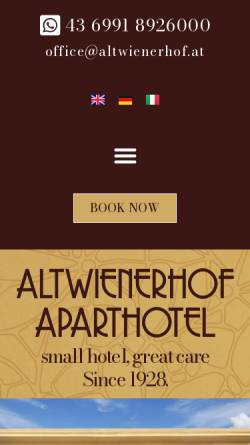 Vorschau der mobilen Webseite www.altwienerhof.at, Hotel Altwienerhof