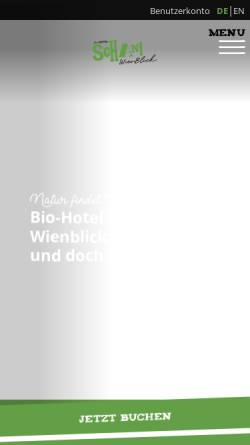 Vorschau der mobilen Webseite www.umwelthotel.at, Hotel Gallitzinberg
