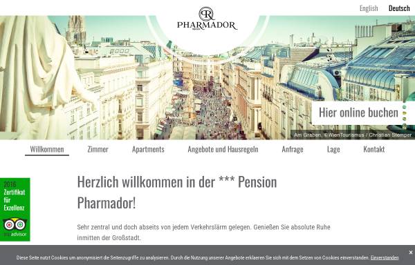 Vorschau von www.pensionpharmador.at, Hotel-Pension Pharmador