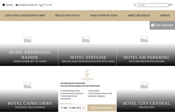Vorschau von www.schick-hotels.com, Schick Hotels