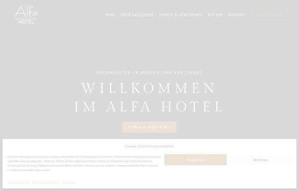Vorschau von www.alfa-karlsruhe.com, Alfa-Hotel