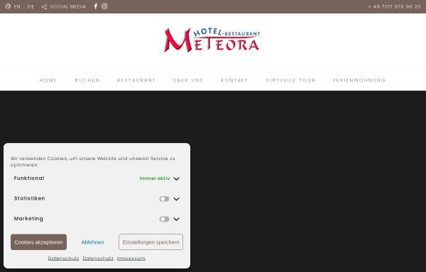 Vorschau von www.hotel-meteora.de, Hotel-Restaurant Meteora (vormals Kürner)