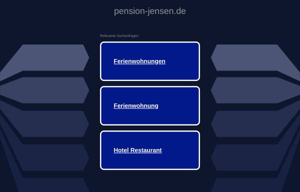 Vorschau von pension-jensen.de, Pension Jensen