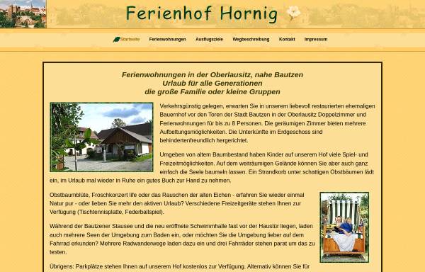 Vorschau von www.ferienhof-hornig.de, Ferienhof Hornig