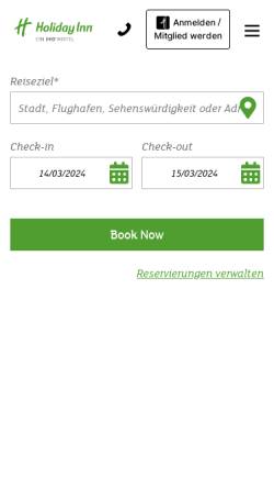 Vorschau der mobilen Webseite bautzen.holiday-inn.de, Holiday Inn