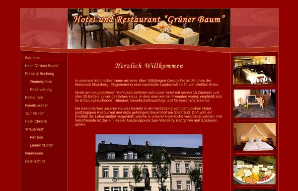 Vorschau von www.hotel-restaurant-gruenerbaum.de, Hotel und Restaurant Grüner Baum
