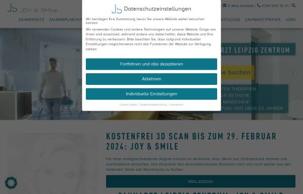 Vorschau von www.zahngesundheit-leipzig.de, Zahnarztpraxis Dr. med. dent. Jana Schutte