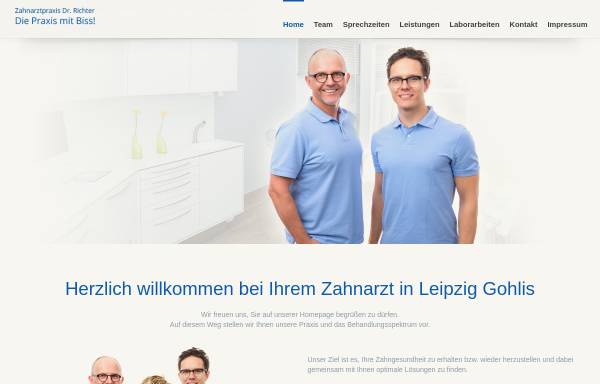 Vorschau von www.die-praxis-mit-biss.de, Zahnarztpraxis Dr. Torsten Richter