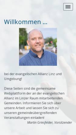 Vorschau der mobilen Webseite www.ealinz.at, Evangelische Allianz Linz