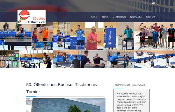 Vorschau von www.ttcbuchs.ch, Tischtennisclub Buchs Zürich