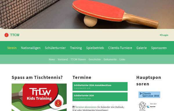 Vorschau von www.ttcw.ch, TTC Wädenswil