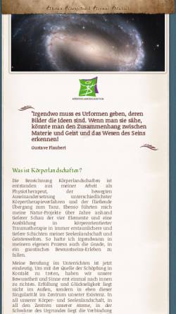 Vorschau der mobilen Webseite koerperlandschaften.com, Körperlandschaften, Michael Romahn