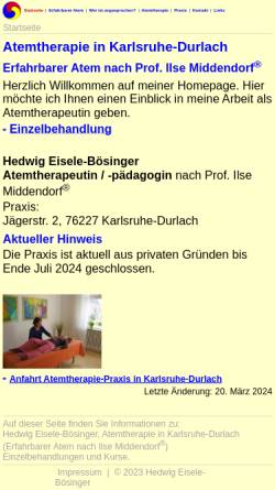 Vorschau der mobilen Webseite www.atem-spueren.de, H. Eisele-Bösinger