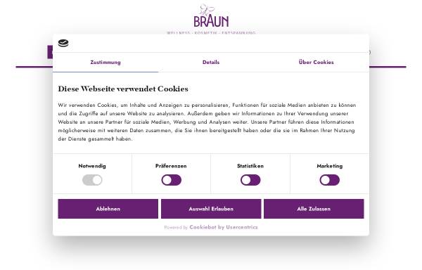 Vorschau von www.kosmetik-braun.de, Braun