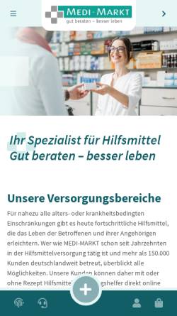 Vorschau der mobilen Webseite www.besser-leben.de, Medi-Markt Home Care Service GmbH