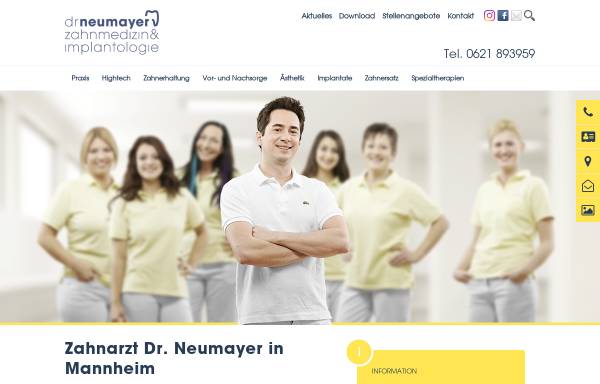Vorschau von www.praxis-dr-neumayer.de, Zahnarztpraxis Dr. Neumayer