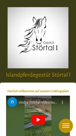 Vorschau der mobilen Webseite www.stoertal-ehndorf.de, Islandpferdzucht Günter Jöhnk Störtal