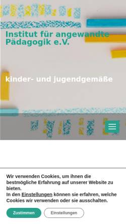 Vorschau der mobilen Webseite www.ifap-apolda.de, IFAP - Institut für angewandte Pädagogik e.V.