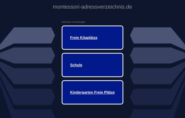 Vorschau von www.montessori-adressverzeichnis.de, Montessori Einrichtungen