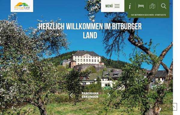 Vorschau von www.eifel-direkt.de, Eifel - Tourist Information Bitburger & Speicherer Land