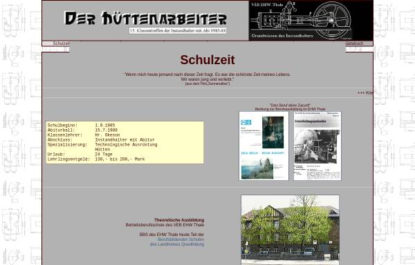 Vorschau von www.abi-in-thale.de, Thale - EHW - Der Hüttenarbeiter