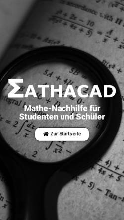Vorschau der mobilen Webseite www.mathacad.de, Mathacad