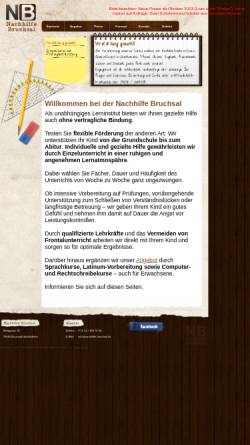 Vorschau der mobilen Webseite www.nachhilfe-bruchsal.de, Nachhilfe Bruchsal