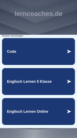 Vorschau der mobilen Webseite www.lerncoaches.de, Lerncoaches