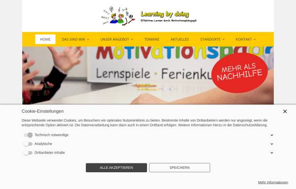 Vorschau von www.learning-by-doing.de, Learning by doing