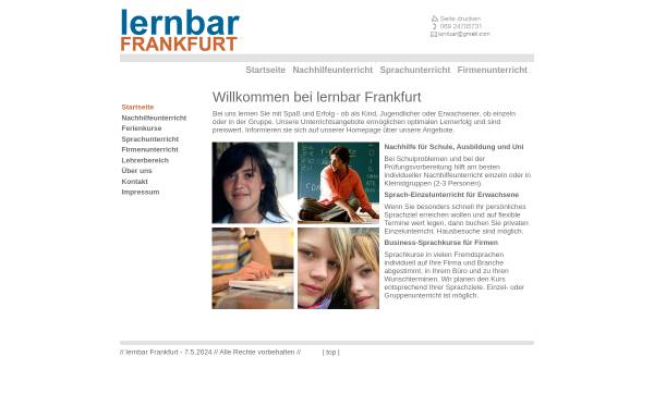 Vorschau von www.lernbar-frankfurt.de, Lernbar Frankfurt