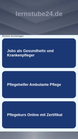 Vorschau der mobilen Webseite www.lernstube24.de, Die Lernstube