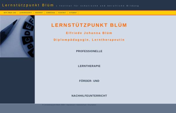 Vorschau von www.lernstuetzpunkt-bluem.de, Lernstützpunkt Blüm