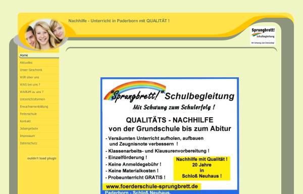 Vorschau von www.foerderschule-sprungbrett.de, Förderschule Sprungbrett