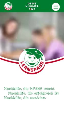 Vorschau der mobilen Webseite www.lernspass.de, Lernspaß