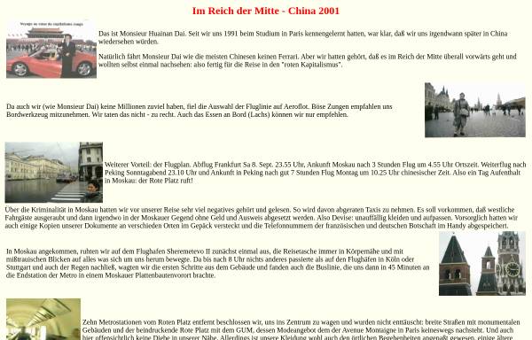 Im Reich der Mitte - China 2001 [Klaus Lambertz]