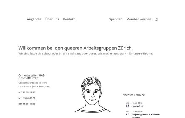 Vorschau von www.haz.ch, Homosexuelle Arbeitsgruppen Zürich (HAZ)