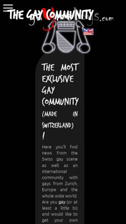 Vorschau der mobilen Webseite zuerigay.ch, Züri Gay