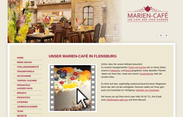 Vorschau von www.marien-cafe-flensburg.de, Marien-Cafe