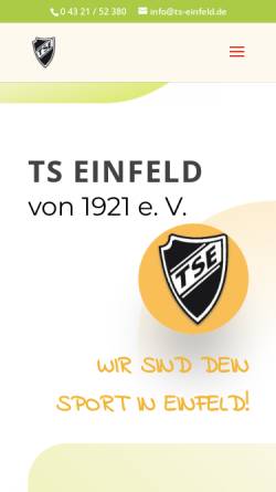 Vorschau der mobilen Webseite www.ts-einfeld.de, TS Einfeld