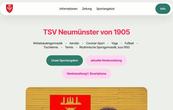 Vorschau von www.tsv05.de, Turn- und Sportverein Neumünster von 1905
