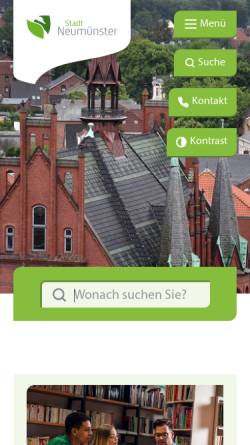 Vorschau der mobilen Webseite www.holstenschule.neumuenster.de, Holstenschule