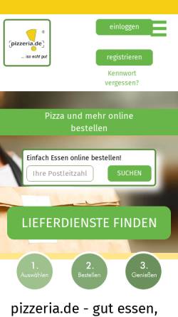 Vorschau der mobilen Webseite www.mrdick.de, Mr Dick Pizza Bringdienst