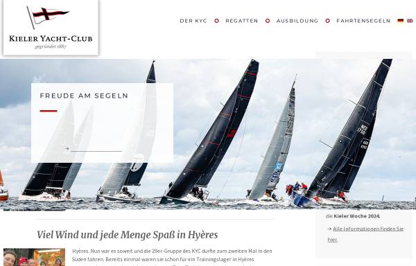 Vorschau von www.kyc.de, Kieler Yacht-Club